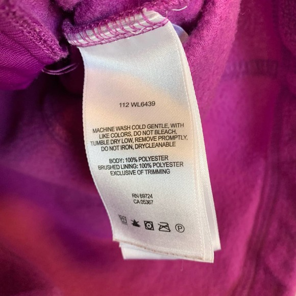 Columbia Womens Fleece Jacket Size Medium Purple Casual Long Sleeve - Picture 14 of 16